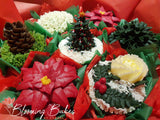 Christmas Themed Cupcake Bouquet