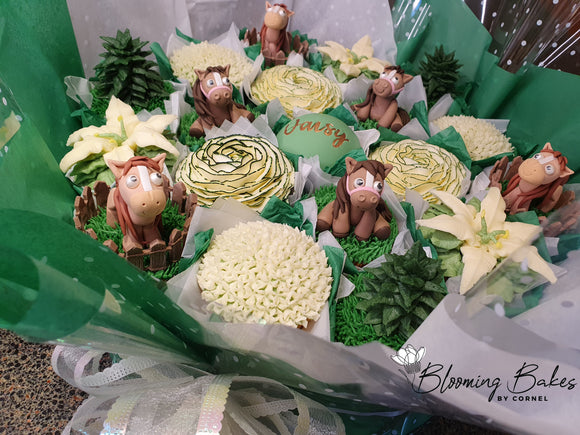 Horse Themed Cupcake Bouquet